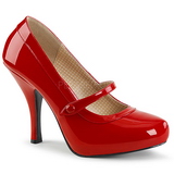 Red Patent 11,5 cm PINUP-01 big size pumps shoes