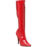 Red Patent 13 cm Pleaser SEDUCE-2000 Women Knee Boots