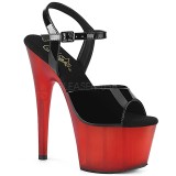 Red Patent 18 cm ADORE-709T platform pleaser sandals