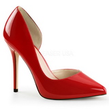Red Shiny 13 cm AMUSE-22 Pumps High Heels for Men