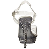 Rhinestone S�lv 13 cm Fabulicious LIP-108SDT h�ye h�ler damer sko