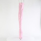 Rose 18 cm ADORE-3011HWR Hologram overknee boots peep toe