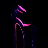 Rose 20 cm XTREME-875TT Neon platform high heels shoes