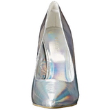 Silver Matte 13 cm AMUSE-20 pointed toe stiletto pumps