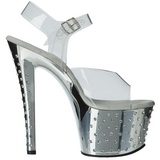 S�lv 18 cm Pleaser STARDUST-708 h�ye h�ler krom plat�