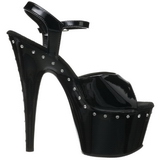 Svart 18 cm Pleaser ADORE-709LS h�ye h�ler damer sko