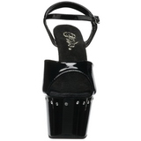Svart 18 cm Pleaser ADORE-709LS h�ye h�ler damer sko