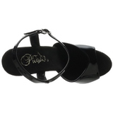 Svart 18 cm Pleaser ADORE-709LS h�ye h�ler damer sko