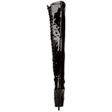 Svart Lakk 15 cm DELIGHT-3050 L�rh�ye st�vletter plat�