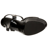 Svart Lakk 15 cm FUNTASMA JULIET-209 plat� h�ye h�ler sko
