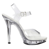 Transparent 13 cm LIP-108 Platform High Heels Shoes