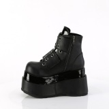 Vegan 11,5 cm BEAR-104 emo wedge ankelst�vletter - plat�st�vletter med spenne
