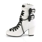 Vegan 7,5 cm VIVIKA-128-2 Victorian ankle boots cuben heels
