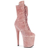 Velvet 18 cm FLAMINGO-1045VEL Rosa ankle boots high heels