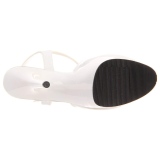 White 15 cm DELIGHT-609 platform pleaser high heels shoes