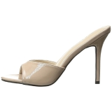 beige lakkl�r 10 cm CLASSIQUE-01 store st�rrelser mules dame