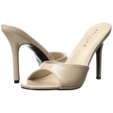 beige lakkl�r 10 cm CLASSIQUE-01 store st�rrelser mules dame