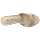 beige lakkl�r 10 cm CLASSIQUE-01 store st�rrelser mules dame