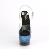 bl� glitter 18 cm ADORE-708SS pole dancing sko