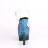 bl� glitter 18 cm ADORE-708SS pole dancing sko