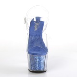 blå glitter 18 cm Pleaser ADORE-708G pole dancing sko