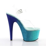 bl� glitter 18 cm Pleaser ADORE-708OMBRE pole dancing sko