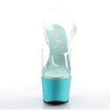 bl� glitter 18 cm Pleaser ADORE-708OMBRE pole dancing sko