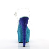 bl� glitter 18 cm Pleaser ADORE-708OMBRE pole dancing sko