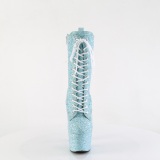 bl� glitter plat�boots kvinners 18 cm ADORE-1040GR h�yh�lte boots