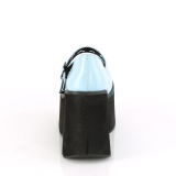 bl� vegan 11,5 cm DemoniaCult KERA-08 gothic mary jane pumps med plat�