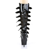 blank 15 cm DELIGHT-2049 h�ye plat�st�vler til dame med spenner