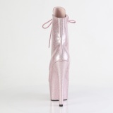blush glitter plat�boots kvinners 18 cm h�yh�lte boots