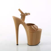 brun plat� 20 cm FLAMINGO-809-2 pleaser h�ye h�ler for kvinner