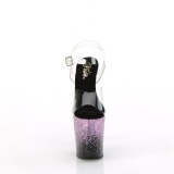 fiolett 20 cm FLAMINGO glitter plat� sandaler dame