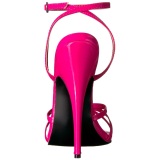 fuchsia 15 cm DOMINA-108 fetish sandaler med stiletth�ler