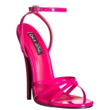 fuchsia 15 cm DOMINA-108 fetish sandaler med stiletth�ler