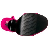 fuchsia 15 cm DOMINA-108 fetish sandaler med stiletth�ler