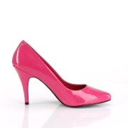 fuchsia lakk 10 cm VANITY-420 spisse pumps med h�ye h�ler