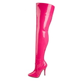 fuchsia lakk 13 cm SEDUCE-3010 l�rh�ye st�vler til menn