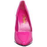 fuchsia lakk 13 cm SEDUCE-420 spisse pumps med h�ye h�ler