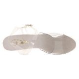gjennomsiktig 10 cm CARESS-408 dame sandaletter lavere h�l
