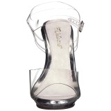 gjennomsiktig 12,5 cm POISE-508 dame sandaler med h�l