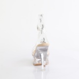 gjennomsiktig 13 cm MARTINI-505 beige plat� h�yh�lte sandaler kvinner