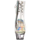 gjennomsiktig 15 cm KISS-1018C ankelst�vletter med plat�s�le til dame