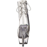 gjennomsiktig 15 cm KISS-1018C ankelst�vletter med plat�s�le til dame