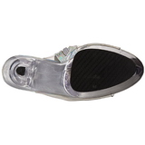 gjennomsiktig 15 cm KISS-1018C ankelst�vletter med plat�s�le til dame