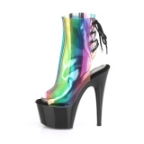gjennomsiktig 18 cm ADORE-1018C-RB pole dancing ankelst�vletter