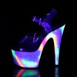 gjennomsiktig 18 cm ADORE-708GXY neon plat� h�ye h�ler dame