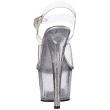 gjennomsiktig 18 cm ADORE-708MMG glitter plat� h�ye h�ler dame