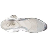 gjennomsiktig 18 cm ADORE-708MMG glitter plat� h�ye h�ler dame